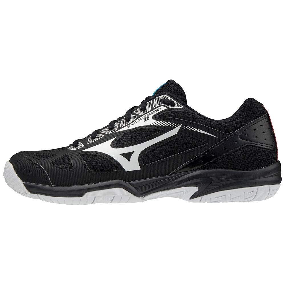 Mizuno Men's Cyclone Speed 2 Volleyball Shoes Black/White/Blue (V1GA198045-XVE)